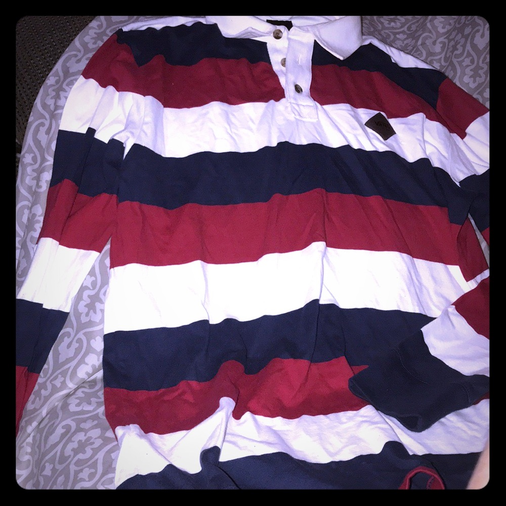 Vans Long-Sleeve Rugby Polo Shirt